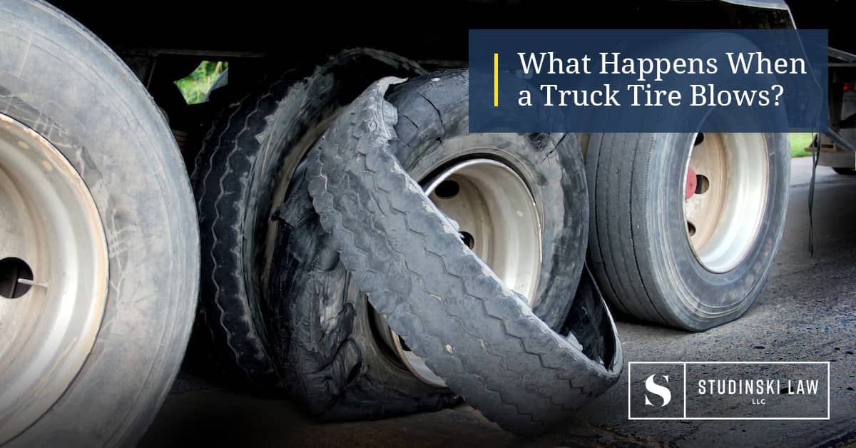 What Happens In a Truck Tire Blowout? Plover, Marshfield