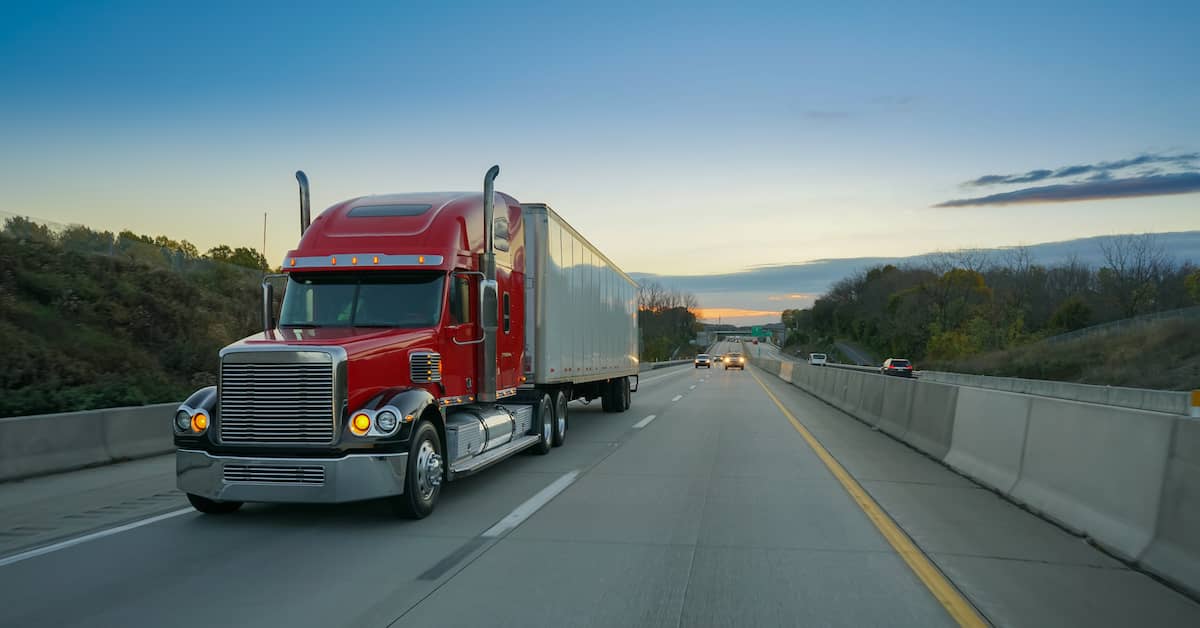 a speeding truck before an accident | Studinski Law, LLC