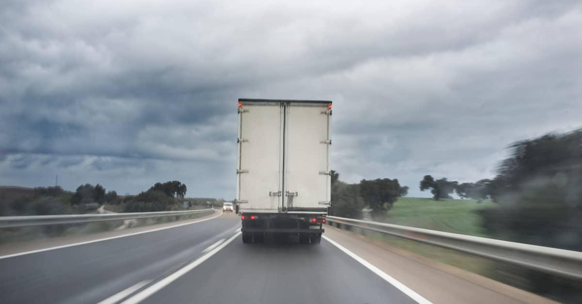 driving behind a semi-truck | Studinski Law, LLC